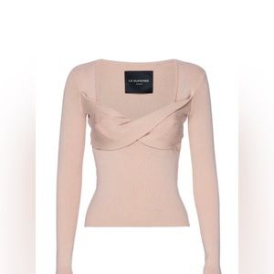 LE SUPERBE (revolve brand)  Twisted Sister Top Nude. New with tags. Size M